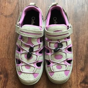 OrthoFeet Naples Round Toe Suede Sport Sandal